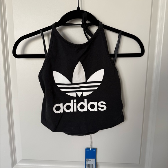 Adidas Black Trefoil Halter Tank - Picture 6 of 11